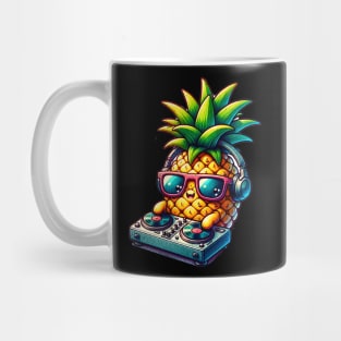 Cute Kawaii Pineapple DJ Mug